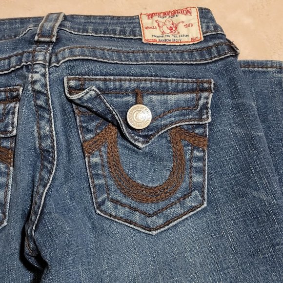 True Religion Vintage Women's Straight Leg Jeans Size: 25 - Picture 8 of 11
